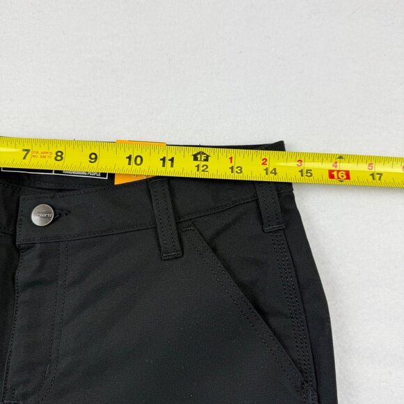 Carhartt Women's Rugged Flex Black Canvas Work Shorts Size 4 NWT 10" Inseam - Picture 8 of 11